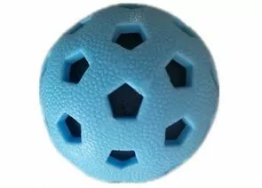786000 - Игрушка для собак Мяч 7,2см футбольный с пищалкой HOMEPET TPE YB-TPR126 (1)