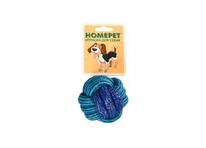 805719 - Игрушка для собак канатная Узел 6см сине-голубой HOMEPET YT113708 (1)