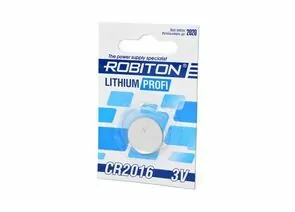 626079 - Элемент питания Robiton PROFI R-CR2016-BL1 CR2016 BL1, 12448 (1)