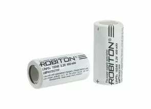 782799 - Ак-р Robiton Li-Fe16340-450 450mAh, 3.2V, 16х340мм,-20 до+60°С,литий-железо-фосфат(нанофосфат),17450 (1)