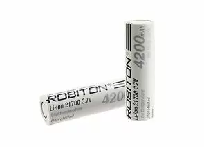 784151 - Аккумулятор Robiton LI217NP4200LT 45А/INR21700-P42A низкотемп, высокоток 3.7V 4200mAh,21х70,-40-+60С (1)