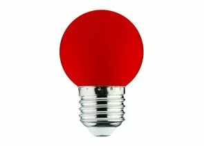 675853 - HOROZ 001-017-0001  Светодиодная лампа 1W E27 Красная (1)