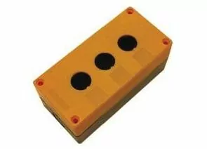 458908 - EKF Корпус КП101 пластиковый 1 кнопка желтый cpb-101-o (1)