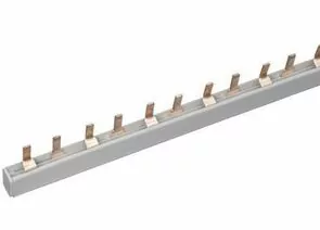 460723 - EKF шина соединительная типа PIN для 2-ф нагр. 100А 36x27мм pin-02-100m (1)