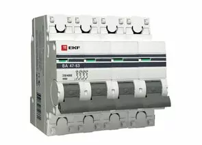 577257 - EKF Автоматический выключатель ВА47-63, 4P 1А (D) 4,5kA EKF PROxima (1)