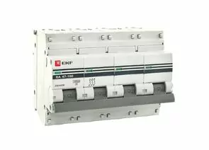 577346 - EKF Автоматический выключатель ВА47-100, 4P 10А (D) 10kA EKF PROxima (1)