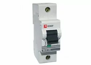 577399 - EKF Автоматический выключатель ВА47-125, 1P 100А (C) 15кА EKF PROxima (1)