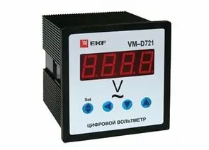 579124 - EKF Вольтметр VM-D961 цифровой на панель 96х96 однофазный PROxima vd-961 (1)