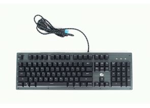 710759 - Клавиатура механ Gembird KB-G550L, USB, черн, Outemu, 104кл, подсвет 7 цв 20 режим, FN, каб ткан 1.8 (1)