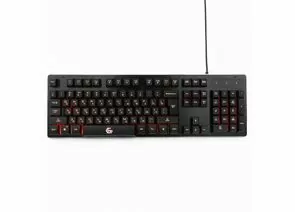 710782 - Клавиатура игровая Gembird KB-G400L, USB,черн,USB-гн.,код Survarium,104кл,подсв 3цв,FN,каб ткан 1.7м (1)