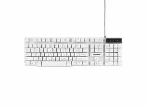 710791 - Клавиатура Гарнизон GK-200, USB, белая, механизированные клавиши (1)