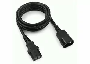 710816 - Cablexpert шнур сетевой розетка C13 - вилка C14 (удл-ль для ПК, ИБП) 1.8м, 16A,3x1мм., черн., земл. (1)