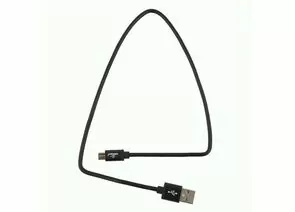 711082 - Кабель USB(A)шт. - microUSBшт. 2.0 Cablexpert, AM/microB, серия Silver, 0.5м, черный, BL (1)