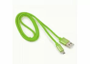 711092 - Кабель USB(A)шт. - microUSBшт. 2.0 Cablexpert, AM/microB, серия Silver, 1м, зеленый, BL (1)
