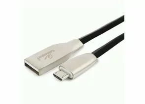 711098 - Кабель USB(A)шт. - microUSB 2.0 Cablexpert, AM/microB, серия Gold, 1.8м, черный, BL (1)