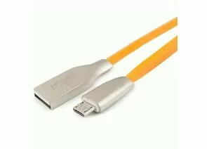 711108 - Кабель USB(A)шт. - microUSB 2.0 Cablexpert, AM/microB, серия Gold, 1м, оранжевый, BL (1)