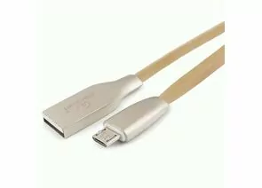 711109 - Кабель USB(A)шт. - microUSB 2.0 Cablexpert, AM/microB, серия Gold, 1м, золотой, BL (1)