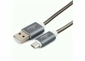 711114 - Кабель USB(A)шт. - microUSB 2.0 Cablexpert, AM/microB, серия Gold, 1м, титан, BL (1)