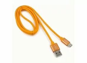 711155 - Кабель USB(A)шт. - 2.0 type C шт. Cablexpert, серия Silver, 1м, оранжевый, BL (1)