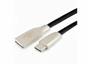 711156 - Кабель USB(A)шт. - 2.0 type C шт. Cablexpert, серия Gold, 0.5м, черный, BL (1)