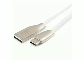 711160 - Кабель USB(A)шт. - 2.0 type C шт. Cablexpert, серия Gold, 1м, белый, BL (1)