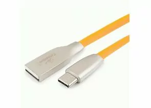 711168 - Кабель USB(A)шт. - 2.0 type C шт. Cablexpert, серия Gold, 1м, оранжевый, BL (1)