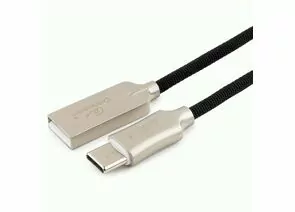 711176 - Кабель USB(A)шт. - 2.0 type C шт. Cablexpert, серия Platinum, 0.5м, черный, нейлон,BL (1)
