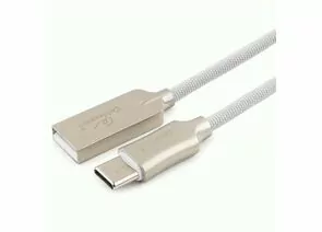 711179 - Кабель USB(A)шт. - 2.0 type C шт. Cablexpert, серия Platinum, 1м, белый, нейлон, BL (1)