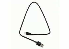 711208 - Кабель USB(A)шт. - 8pin шт. для iPhone5/6/7/8/X, IPod, IPad Cablexpert серия Silver, 0.5м, черн, BL (1)