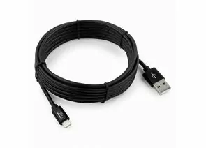 711211 - Кабель USB(A)шт. - 8pin шт. для iPhone5/6/7/8/X, IPod, IPad Cablexpert серия Silver, 3м, черный, BL (1)