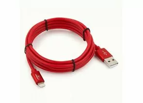 711217 - Кабель USB(A)шт. - 8pin шт. для iPhone5/6/7/8/X, IPod, IPad Cablexpert серия Silver, 1.8м,красный,BL (1)