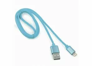 711220 - Кабель USB(A)шт. - 8pin шт. для iPhone5/6/7/8/X, IPod, IPad Cablexpert серия Silver, 1м, синий, BL (1)