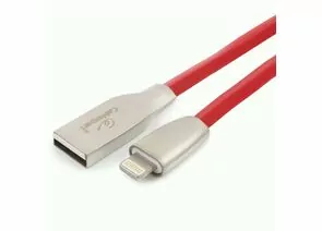 711231 - Кабель USB(A)шт. - 8pin шт. для iPhone5/6/7/8/X, IPod, IPad Cablexpert серия Gold, 1м, красный, BL (1)