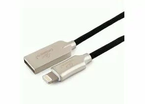 711249 - Кабель USB(A)шт. - 8pin шт. для iPhone5/6/7/8/X,IPod,IPad Cablexpert серия Platinum,1м,черн.,нейл,BL (1)