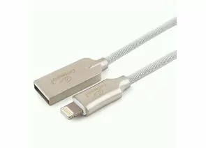 711250 - Кабель USB(A)шт. - 8pin шт. для iPhone5/6/7/8/X,IPod,IPad Cablexpert серия Platinum,1м,белый,нейл,BL (1)