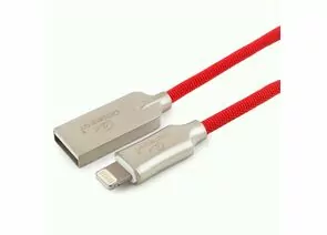 711252 - Кабель USB(A)шт. - 8pin шт. для iPhone5/6/7/8/X,IPod,IPad Cablexpert серия Platinum,1м,красн,нейл,BL (1)