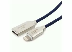 711254 - Кабель USB(A)шт. - 8pin шт. для iPhone5/6/7/8/X,IPod,IPad Cablexpert серия Platinum,1м, син.,нейл,BL (1)