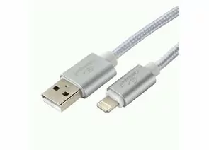 711269 - Кабель USB(A)шт. - 8pin шт. для iPhone5/6/7/8/X, IPod, IPad Cablexpert серия Ultra, 3м, серебр., BL (1)