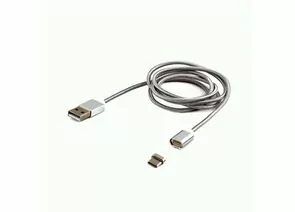 711295 - Кабель магнитный USB(A)шт. 2.0 - type C шт. Cablexpert 1м, алюминиевые разъемы, коробка (1)