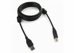 711311 - Кабель USB(A)шт. 2.0 - USB (B)шт. Pro Cablexpert, 1.8м, экран, 2 феррит. кольца, черный, пакет (1)