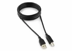 711314 - Кабель USB(A)шт. 2.0 - USB (B)шт. Pro Cablexpert, 3.0м, экран, черный, пакет (1)