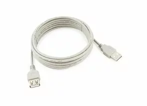 711327 - Кабель удлинитель USB(A)гн. 2.0 - USB(A)шт. Gembird AM/AF, 3.0м, пакет (1)