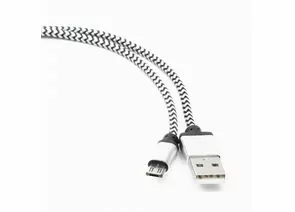 711349 - Кабель USB(A)шт. - microUSB 2.0 Cablexpert, AM/microBM 5P, 1м, нейлон, алюминиевые разъемы, (1)