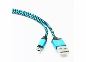 711353 - Кабель USB(A)шт. - microUSB 2.0 Cablexpert, AM/microBM 5P, 1м, нейлон, алюминиевые разъемы, (1)