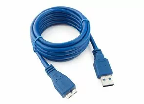 711365 - Кабель USB(A)шт. 3.0 - microUSBшт. 9-конт. Cablexpert AM/microBM 9P, 1.8м, экран, синий, пакет (1)