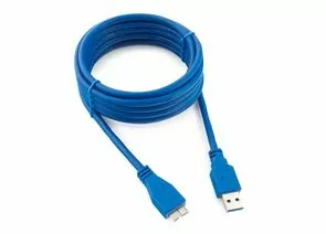 711366 - Кабель USB(A)шт. 3.0 - microUSBшт. 9-конт. Cablexpert AM/microBM 9P, 3м, синий, пакет (1)