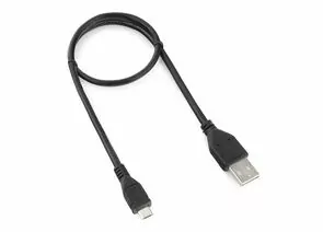 711378 - Кабель USB(A)шт. 2.0 - microUSBшт. Cablexpert, 0.5м, экран, черный, пакет (1)