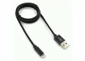 711388 - Кабель USB(A)шт. 2.0 - 8pin шт. Cablexpert, AM/Lightning 8P, 1м, нейлон, алюминиевые разъем, черный (1)