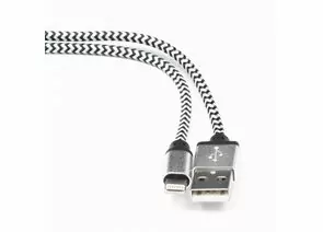 711389 - Кабель USB(A)шт. 2.0 - 8pin шт. Cablexpert, AM/Lightning 8P, 1м, нейлон, алюминиевые разъем, серебр (1)