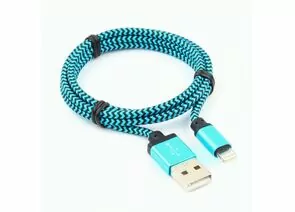 711393 - Кабель USB(A)шт. 2.0 - 8pin шт. Cablexpert, AM/Lightning 8P, 1м, нейлон, алюминиевые разъем, синий (1)